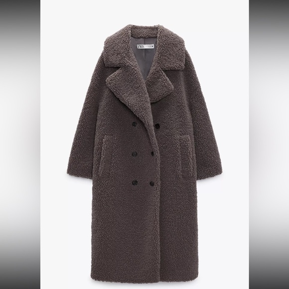 Zara teddy Jacket long - Picture 1 of 6